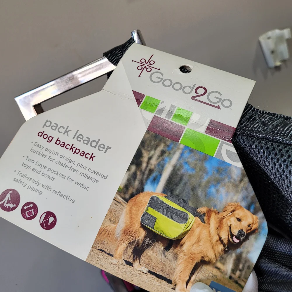 Pet Back Pack with Pink Accents